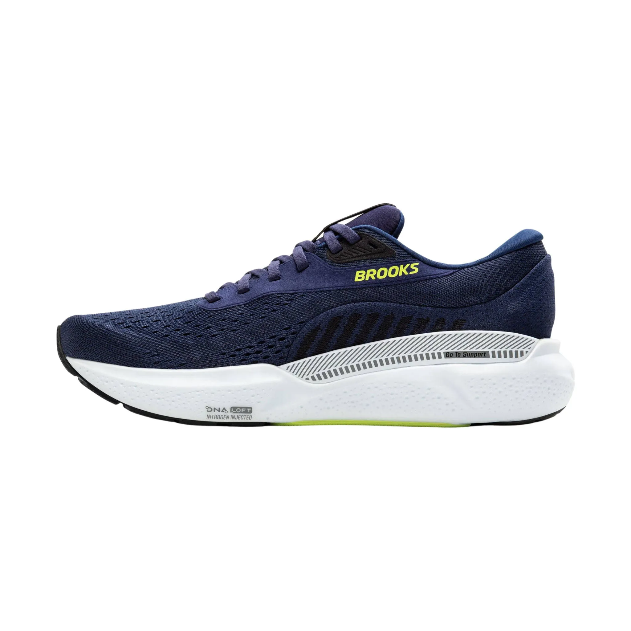 Brooks Men's Adrenaline GTS 24 Road Running Shoes - Peacoat/Black/Sharp Green