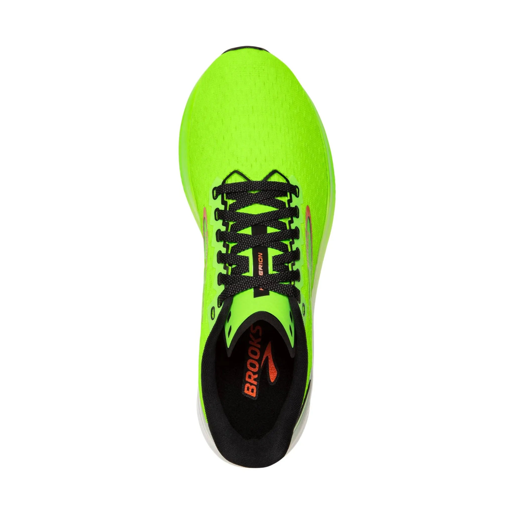 Brooks Men's Hyperion Road Running Shoes - Green Gecko/Red Orange/White