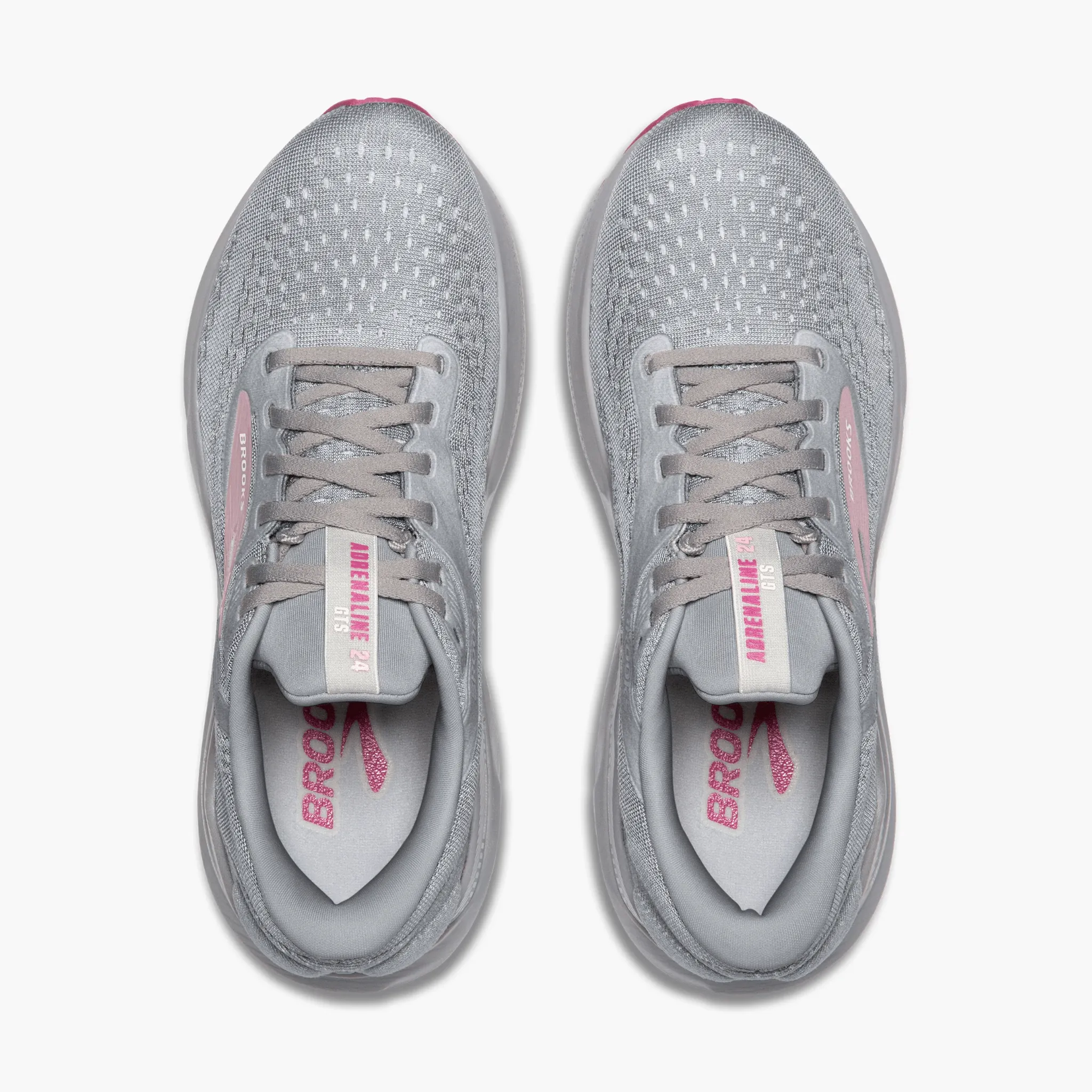 Brooks Women's Adrenaline GTS 24 Road Running Shoes - Alloy/White/Zephyr