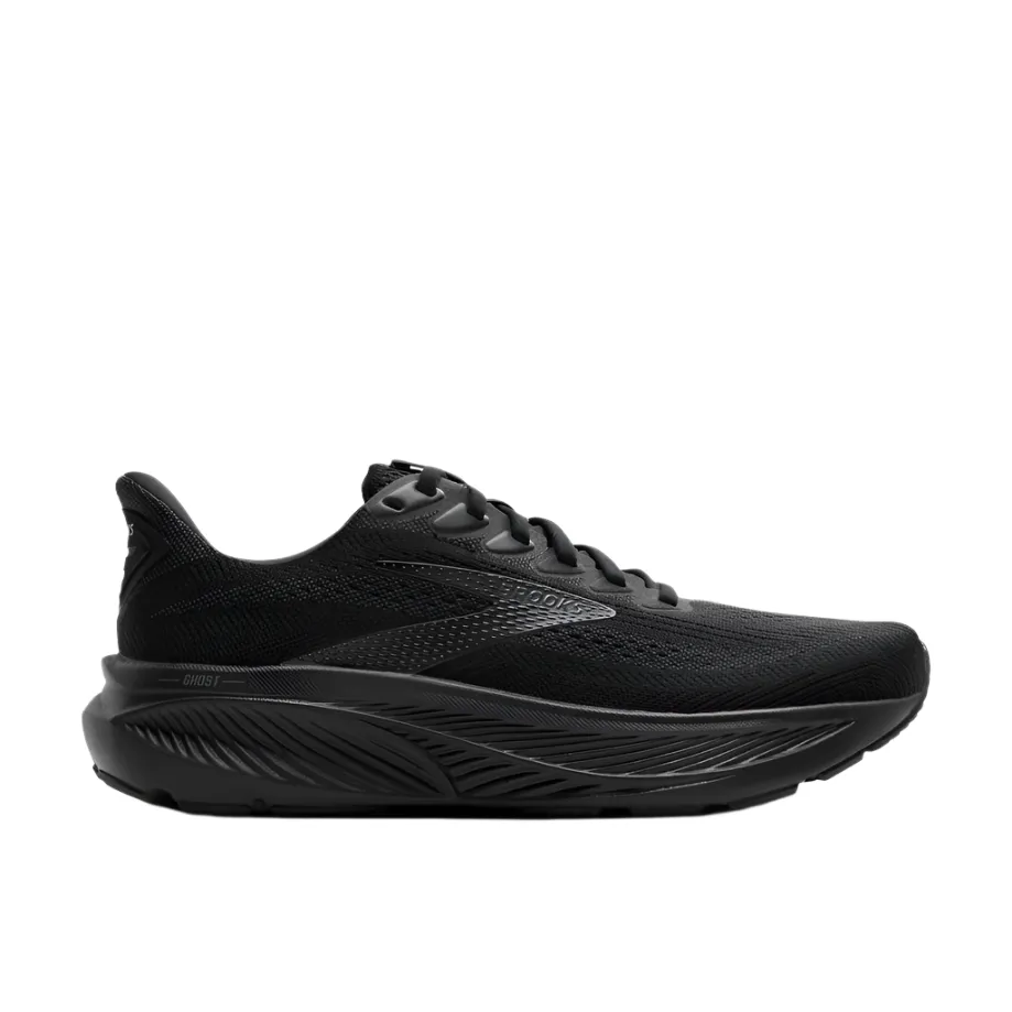Brooks Women's Ghost 17 Dynamic Road Running Sneaker - Black/Black/Ebony