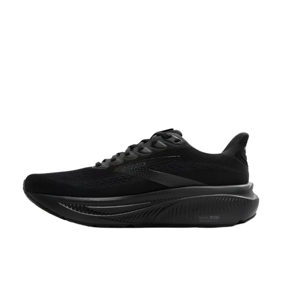 Brooks Women's Ghost 17 Dynamic Road Running Sneaker - Black/Black/Ebony