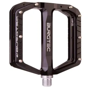 Burgtec Penthouse Flat Pedals MK5 Steel Boost Axles - Black