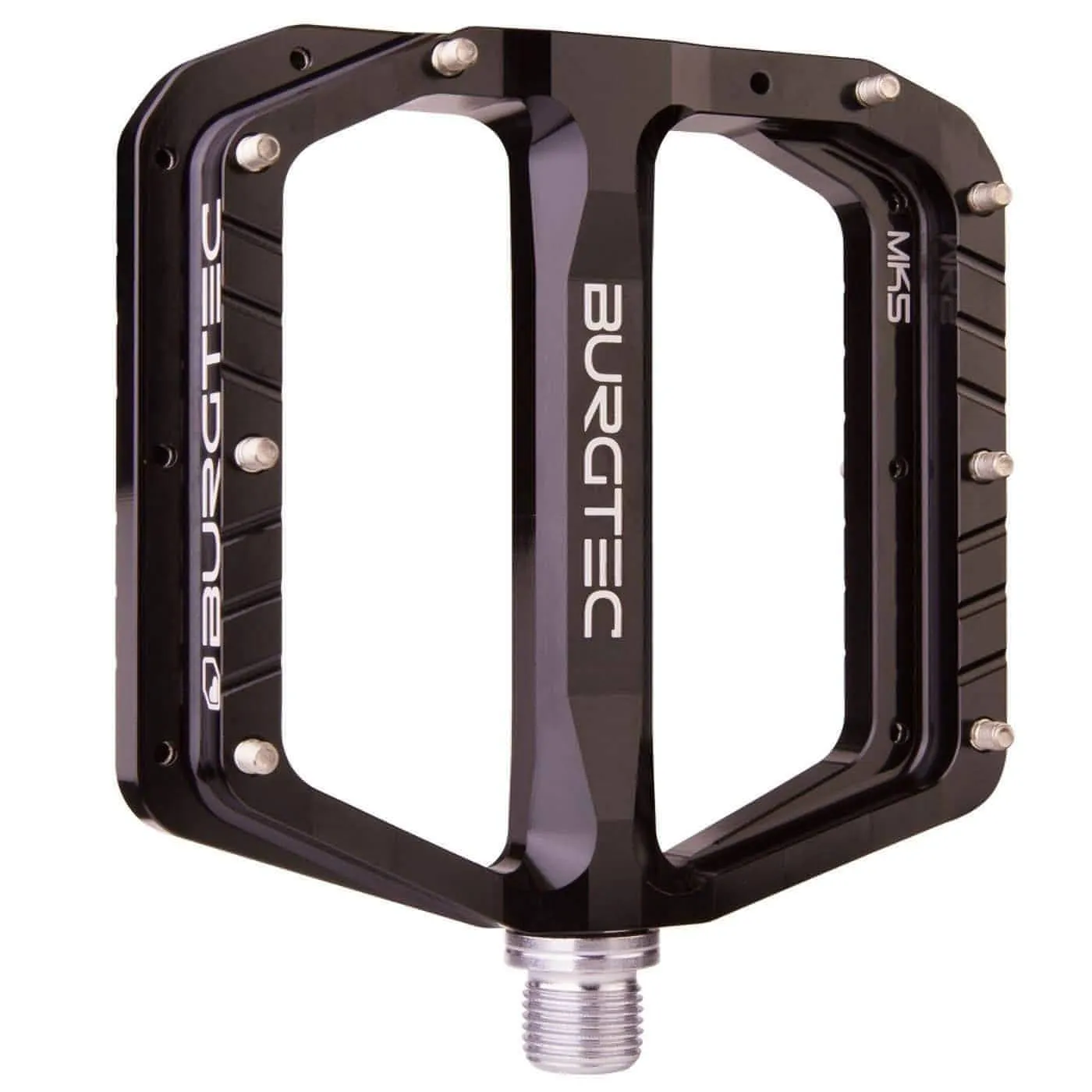 Burgtec Penthouse Flat Pedals MK5 Steel Boost Axles - Black