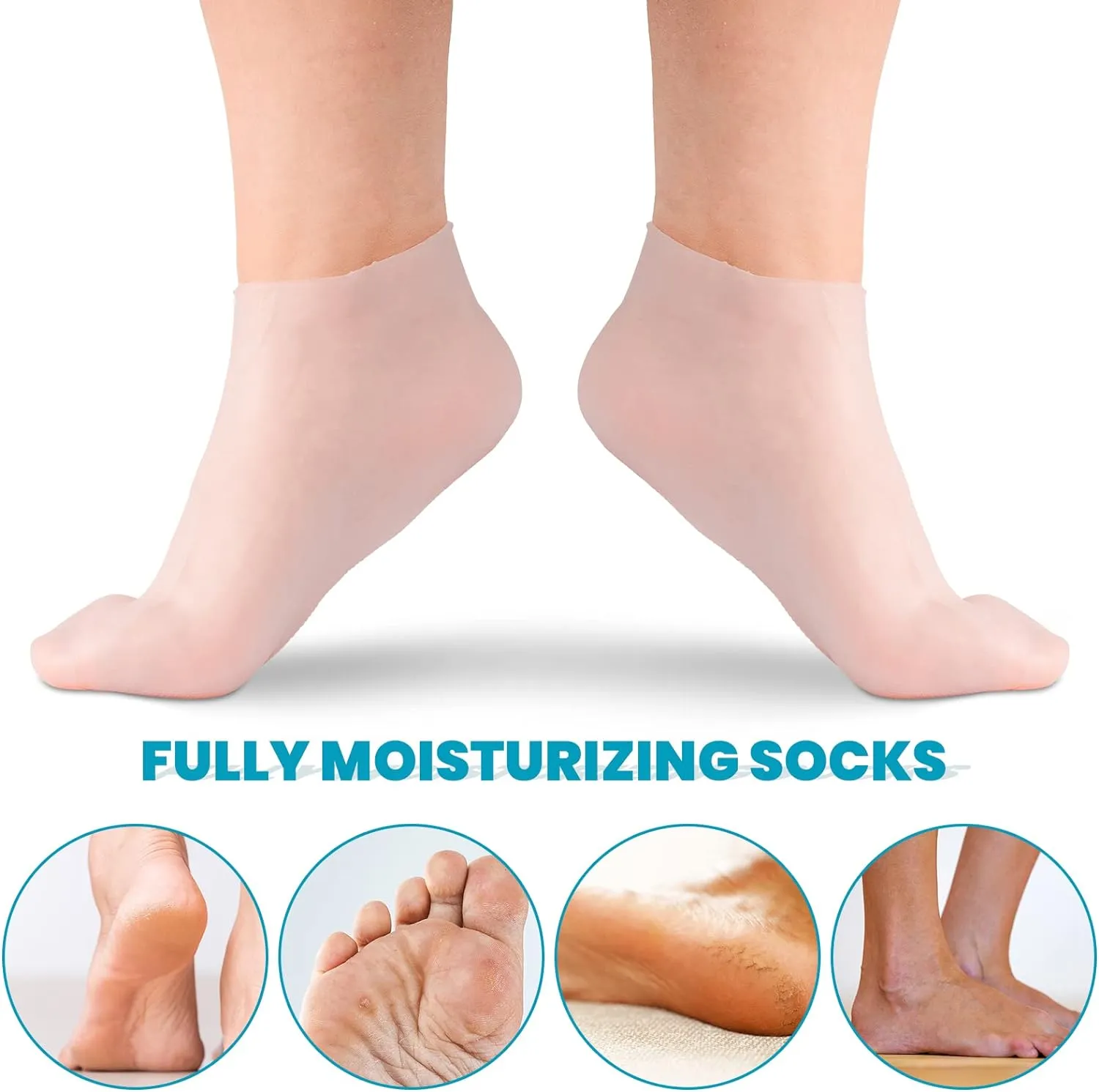 🔥BUY 2 SAVE 15%🔥Moisturizing Foot Mask Exfoliating Silicone Socks Beach Protective Socks