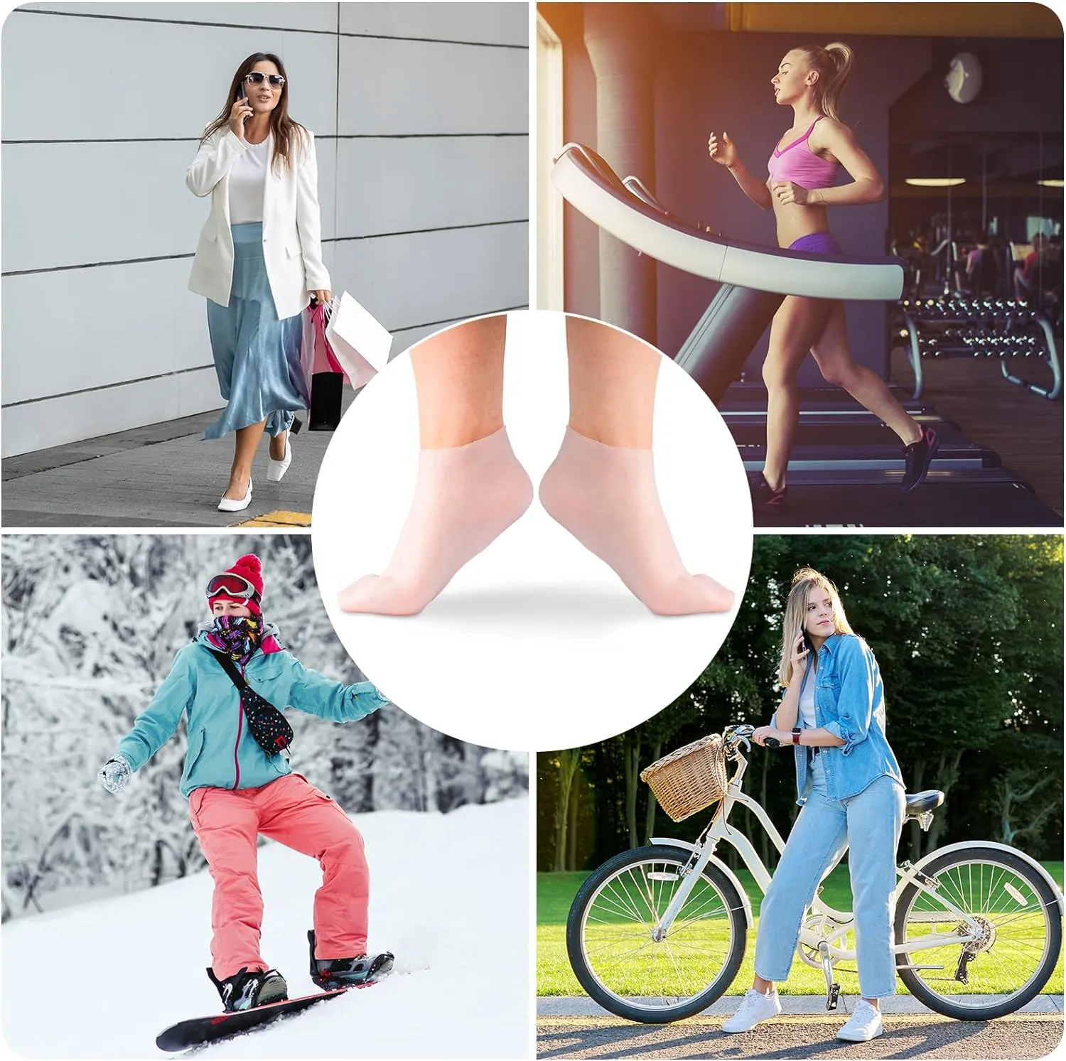 🔥BUY 2 SAVE 15%🔥Moisturizing Foot Mask Exfoliating Silicone Socks Beach Protective Socks