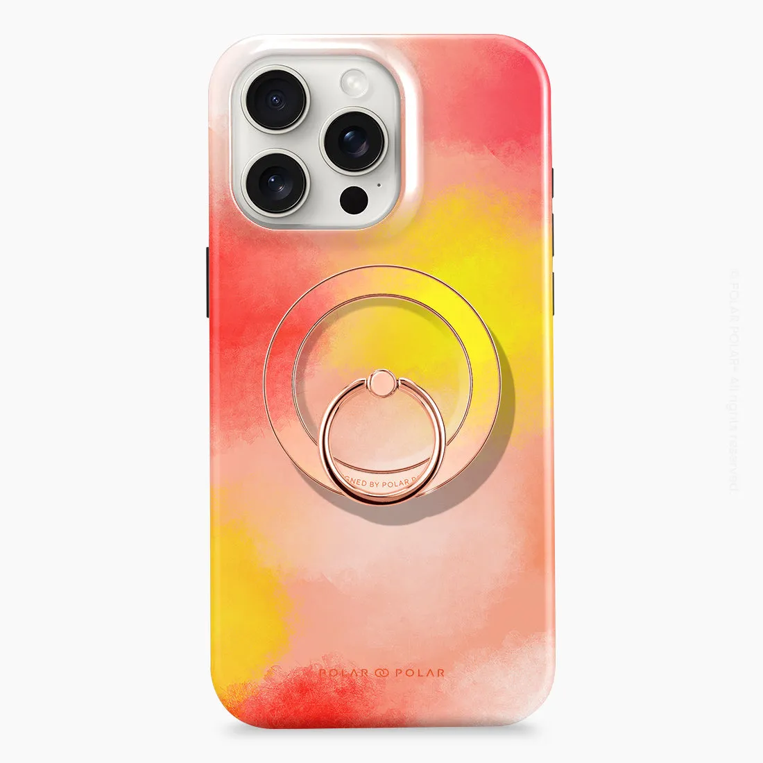 Clouds in Fall - Rose Gold MagSafe Phone Grip and Ring Holder Stand