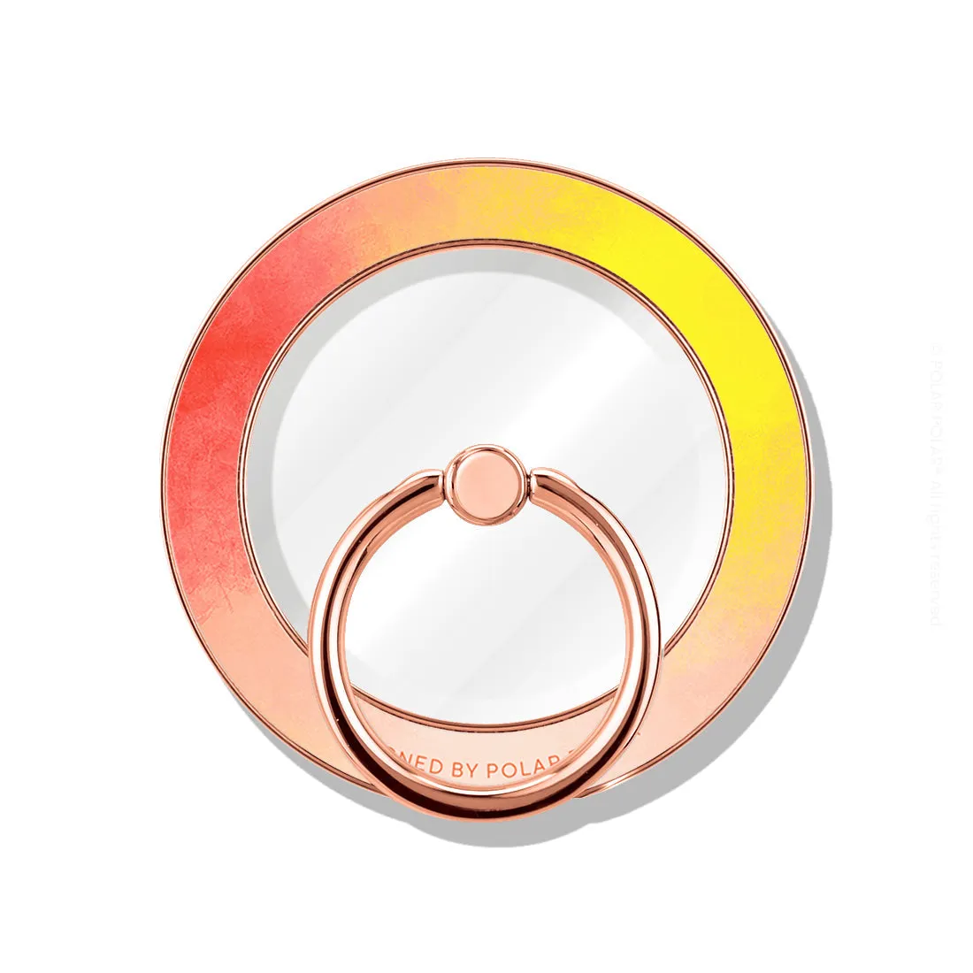 Clouds in Fall - Rose Gold MagSafe Phone Grip and Ring Holder Stand
