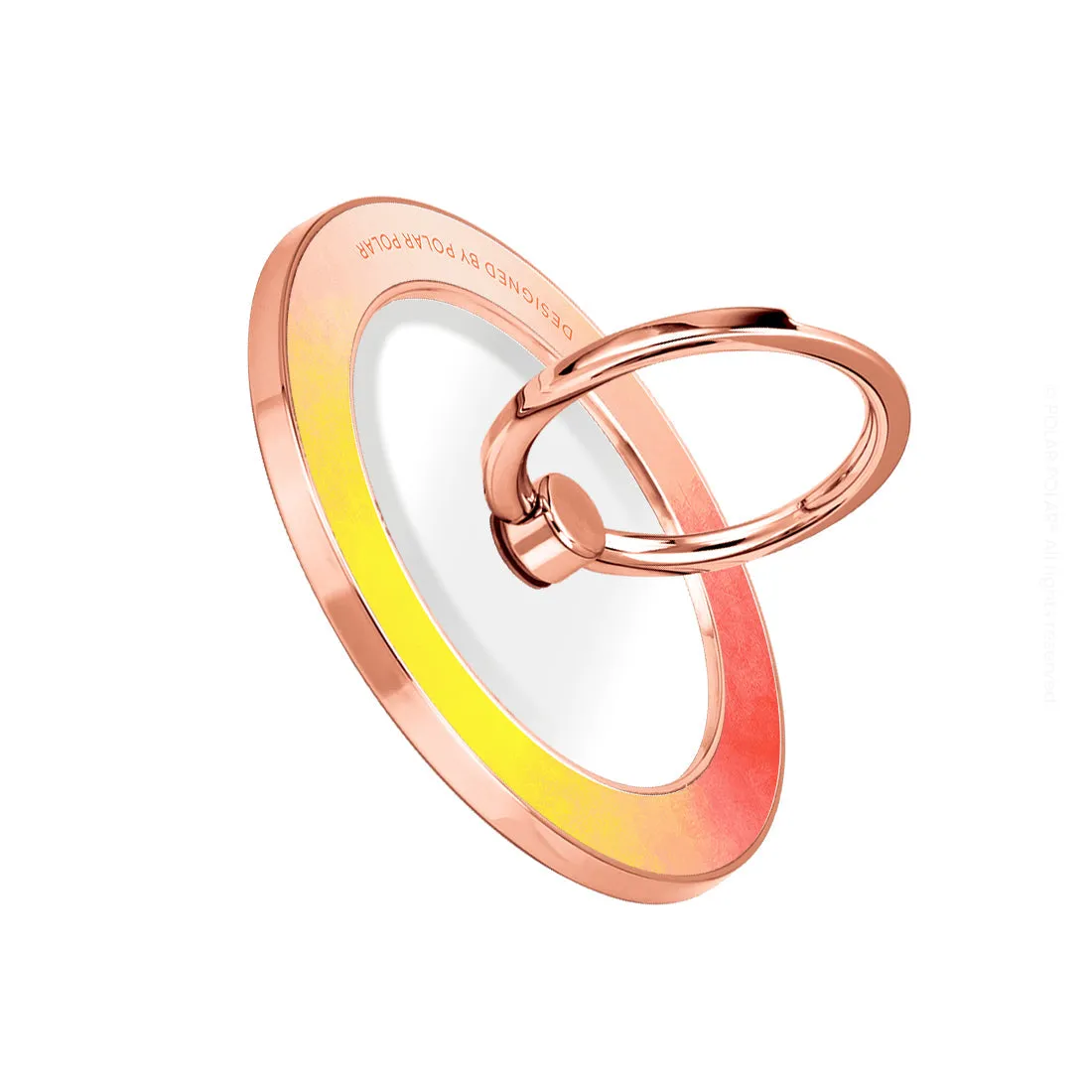 Clouds in Fall - Rose Gold MagSafe Phone Grip and Ring Holder Stand