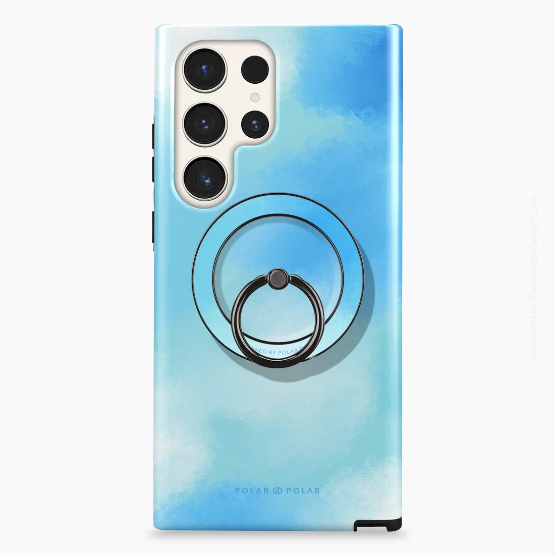 Clouds in Spring - Black MagSafe Phone Grip and Ring Holder Stand