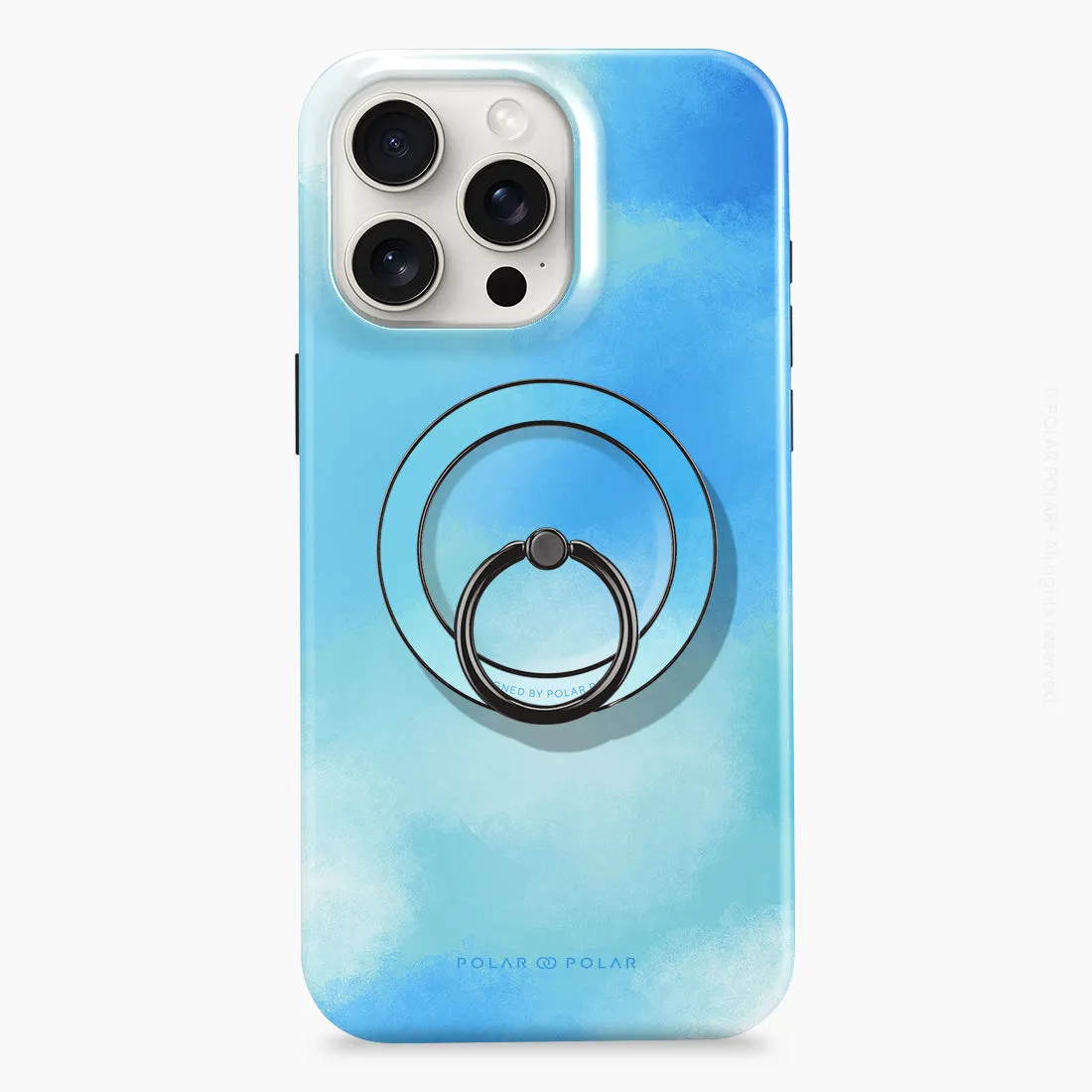 Clouds in Spring - Black MagSafe Phone Grip and Ring Holder Stand