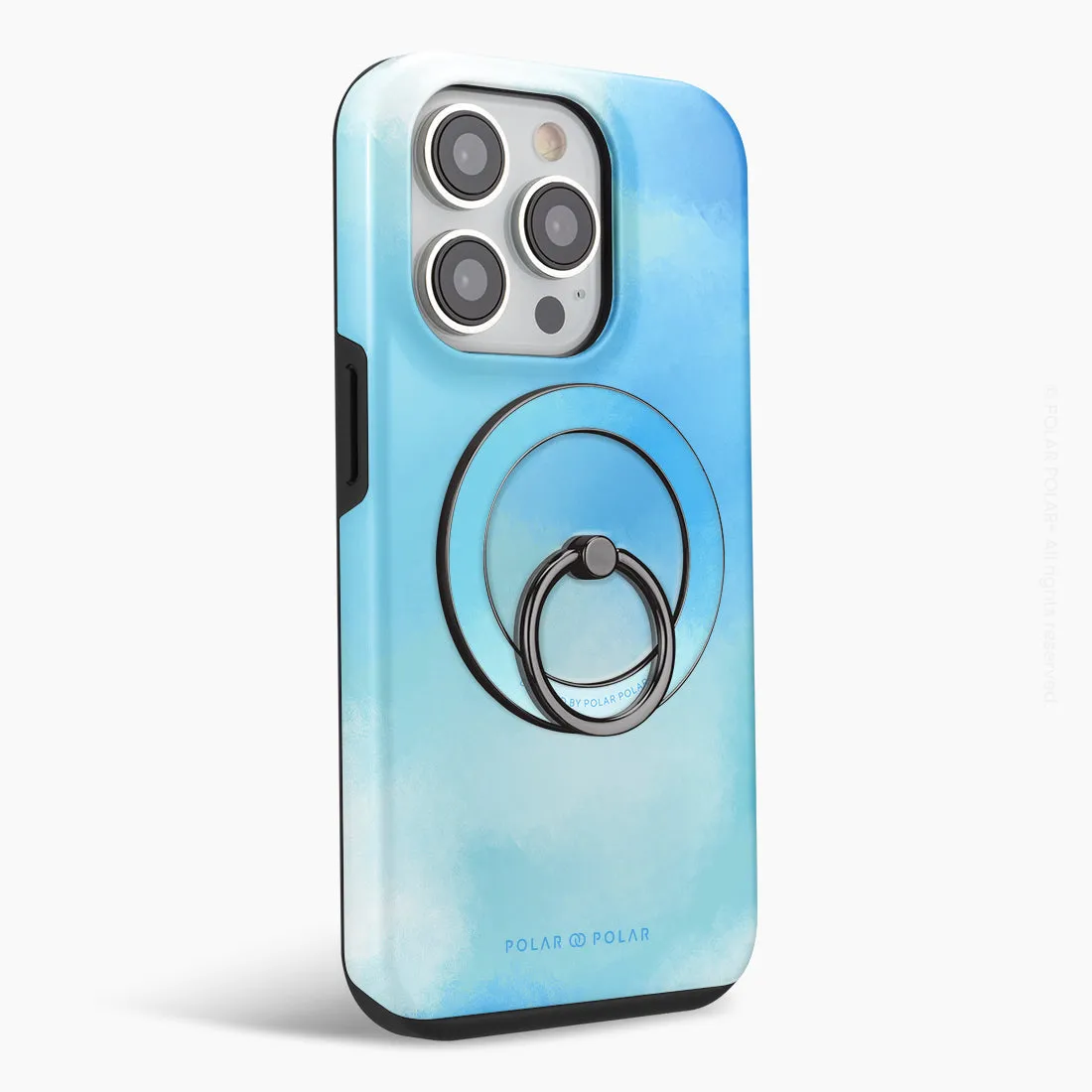 Clouds in Spring - Black MagSafe Phone Grip and Ring Holder Stand