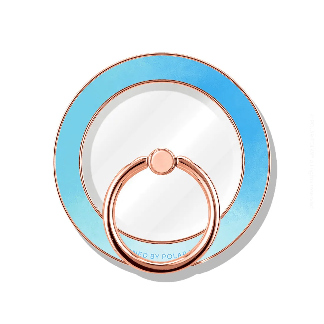 Clouds in Spring - Rose Gold MagSafe Phone Grip and Ring Holder Stand