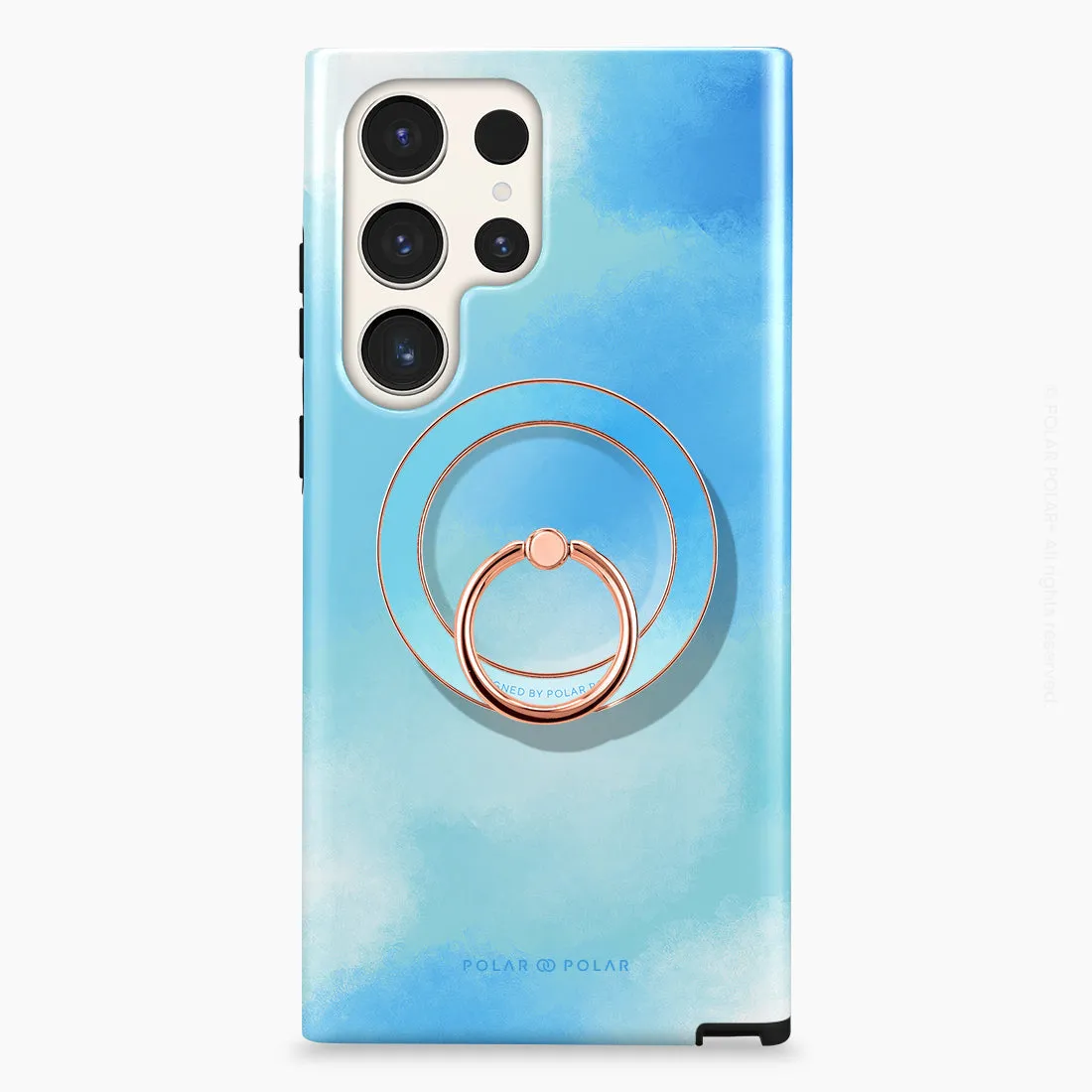 Clouds in Spring - Rose Gold MagSafe Phone Grip and Ring Holder Stand