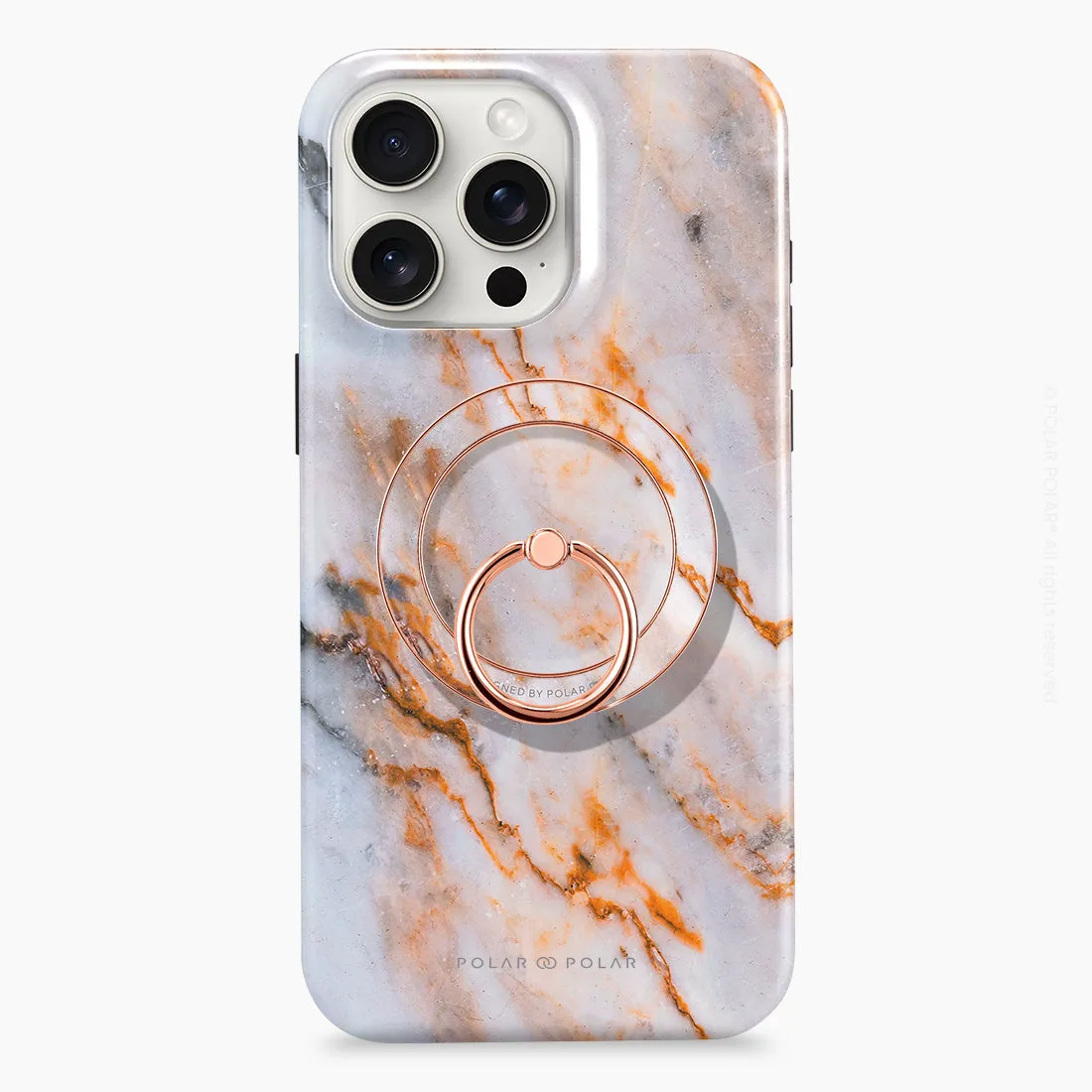 Coffee Cream - Rose Gold MagSafe Phone Grip and Ring Holder Stand