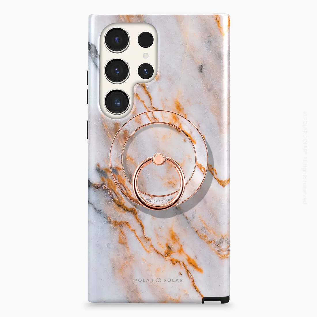 Coffee Cream - Rose Gold MagSafe Phone Grip and Ring Holder Stand