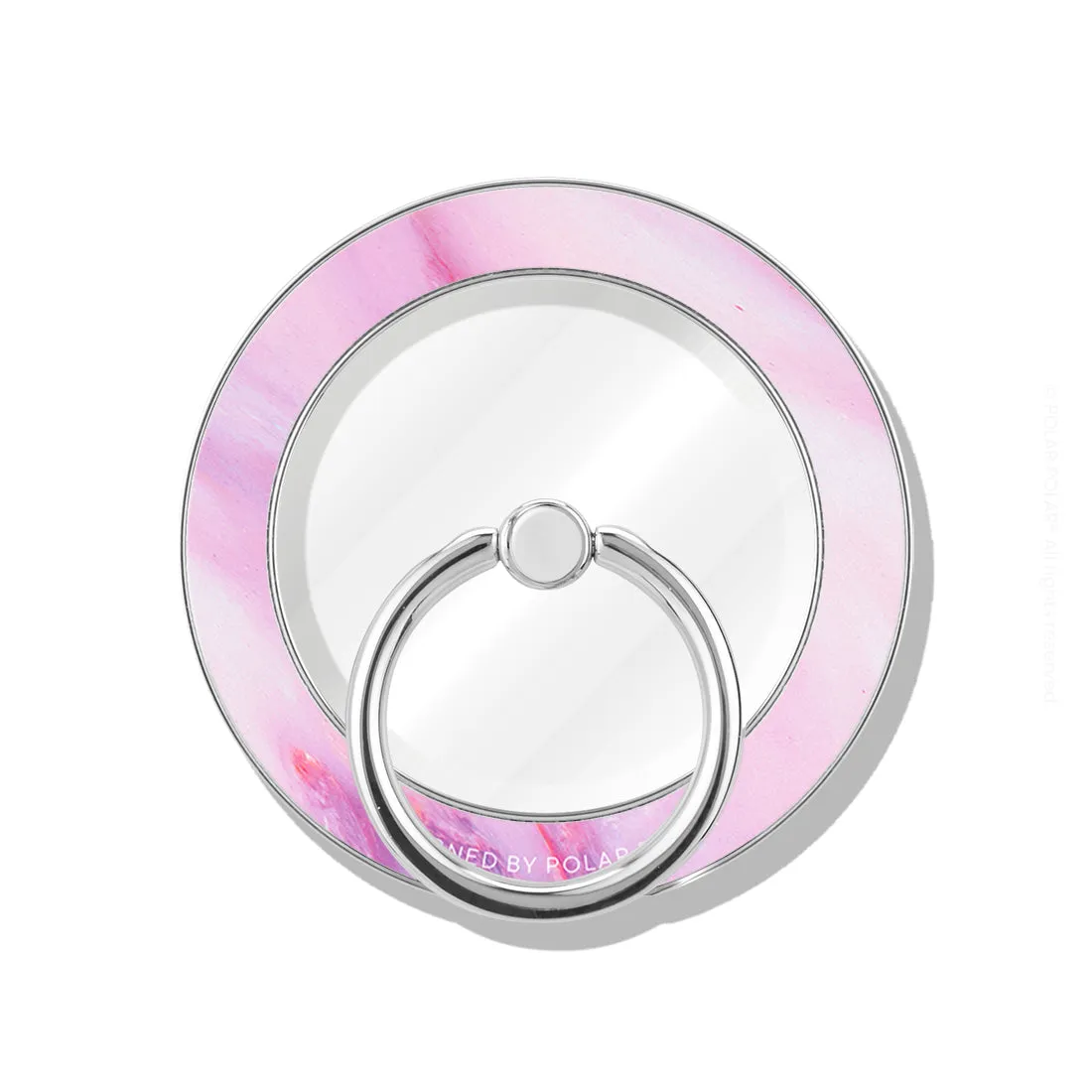 Cotton Candy - Silver MagSafe Phone Grip and Ring Holder Stand