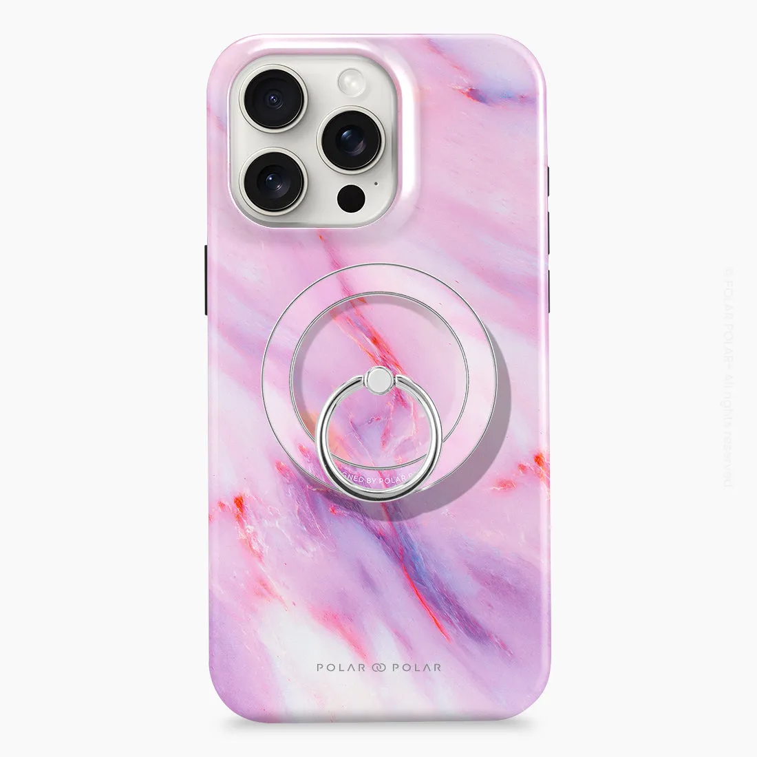 Cotton Candy - Silver MagSafe Phone Grip and Ring Holder Stand