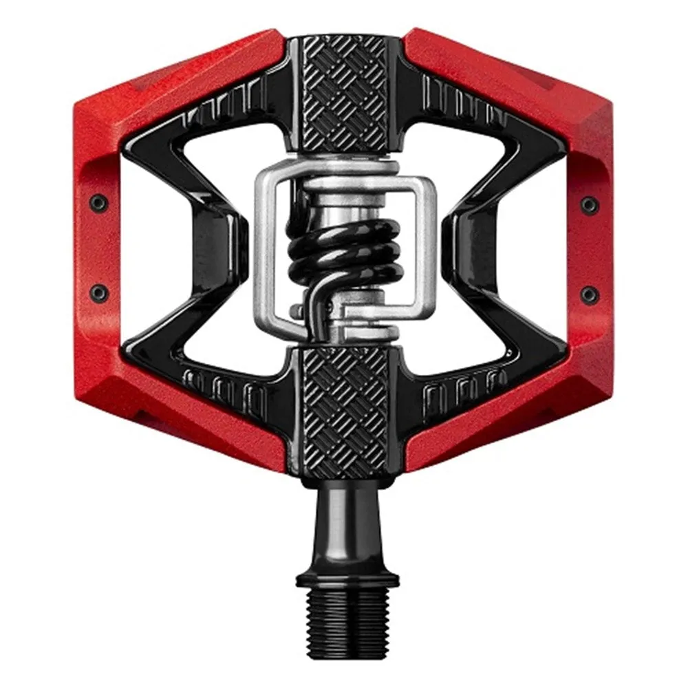 Crankbrothers MTB Pedals - Double Shot 3 - Red Bike Pedals With Black Pins