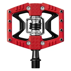 Crankbrothers MTB Pedals - Double Shot 3 - Red Bike Pedals With Black Pins