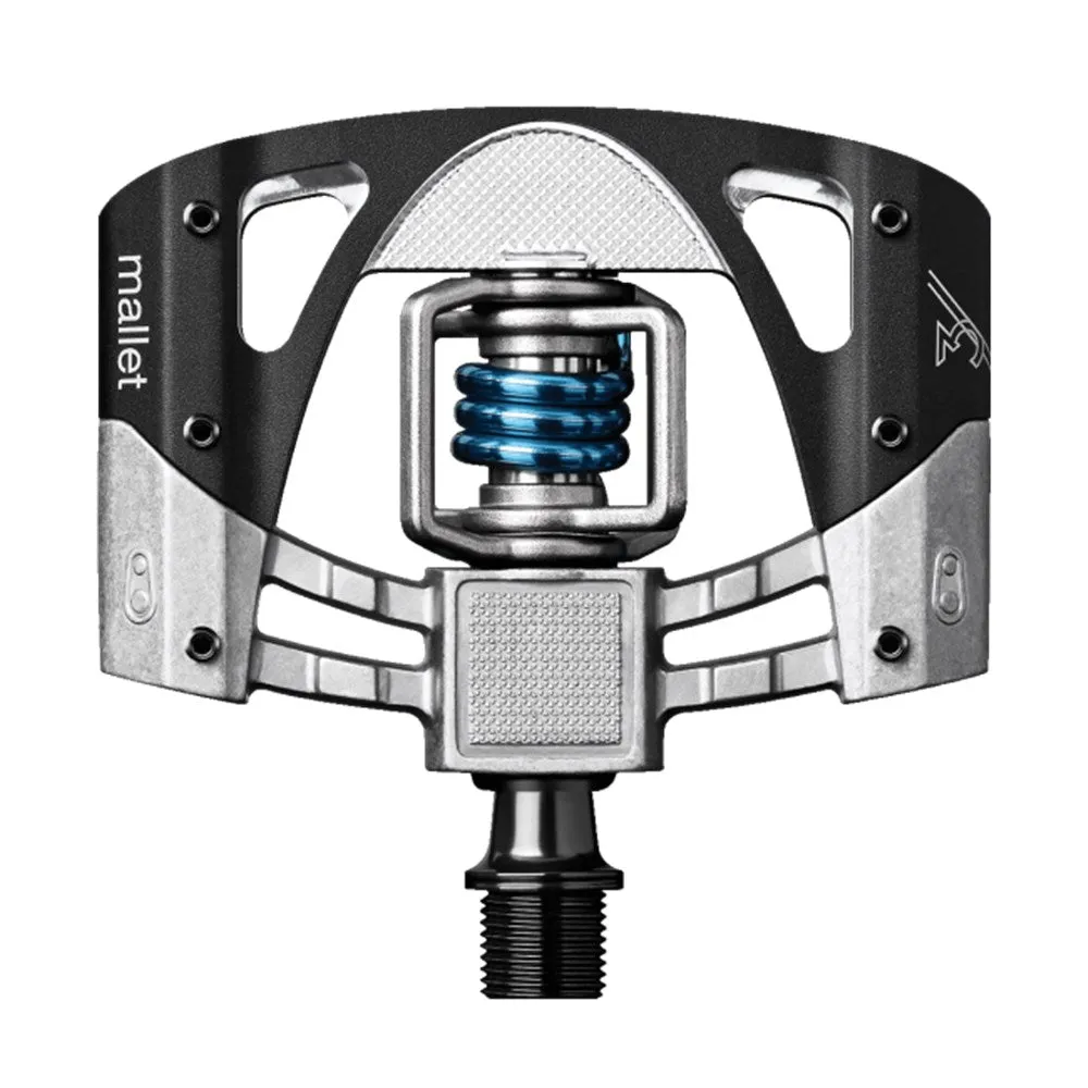 Crankbrothers Pedal Mallet 3 Raw Black Light Blue Spring