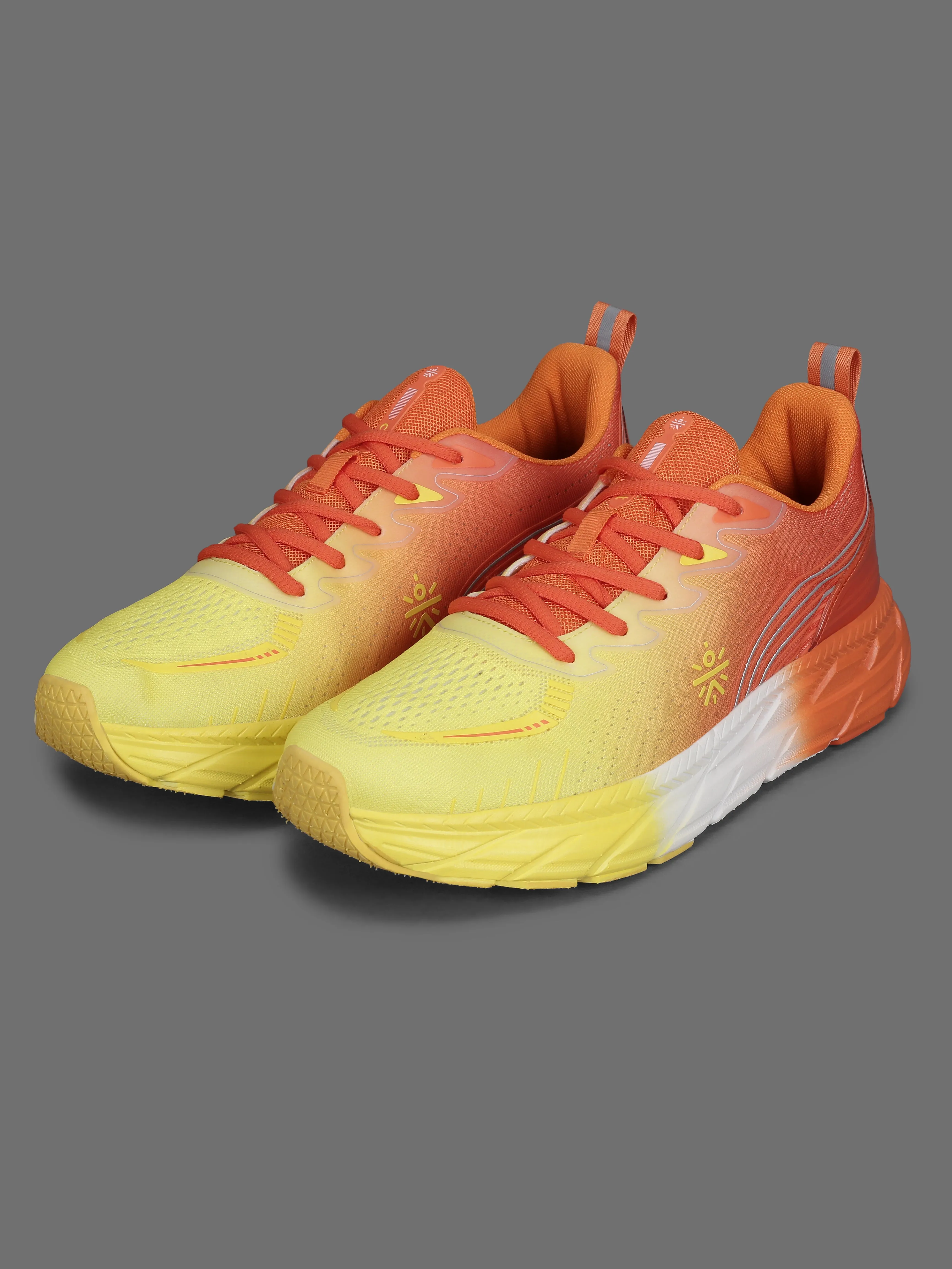 cult Men's Raptor Running Shoes - Lemon Yellow/Orange