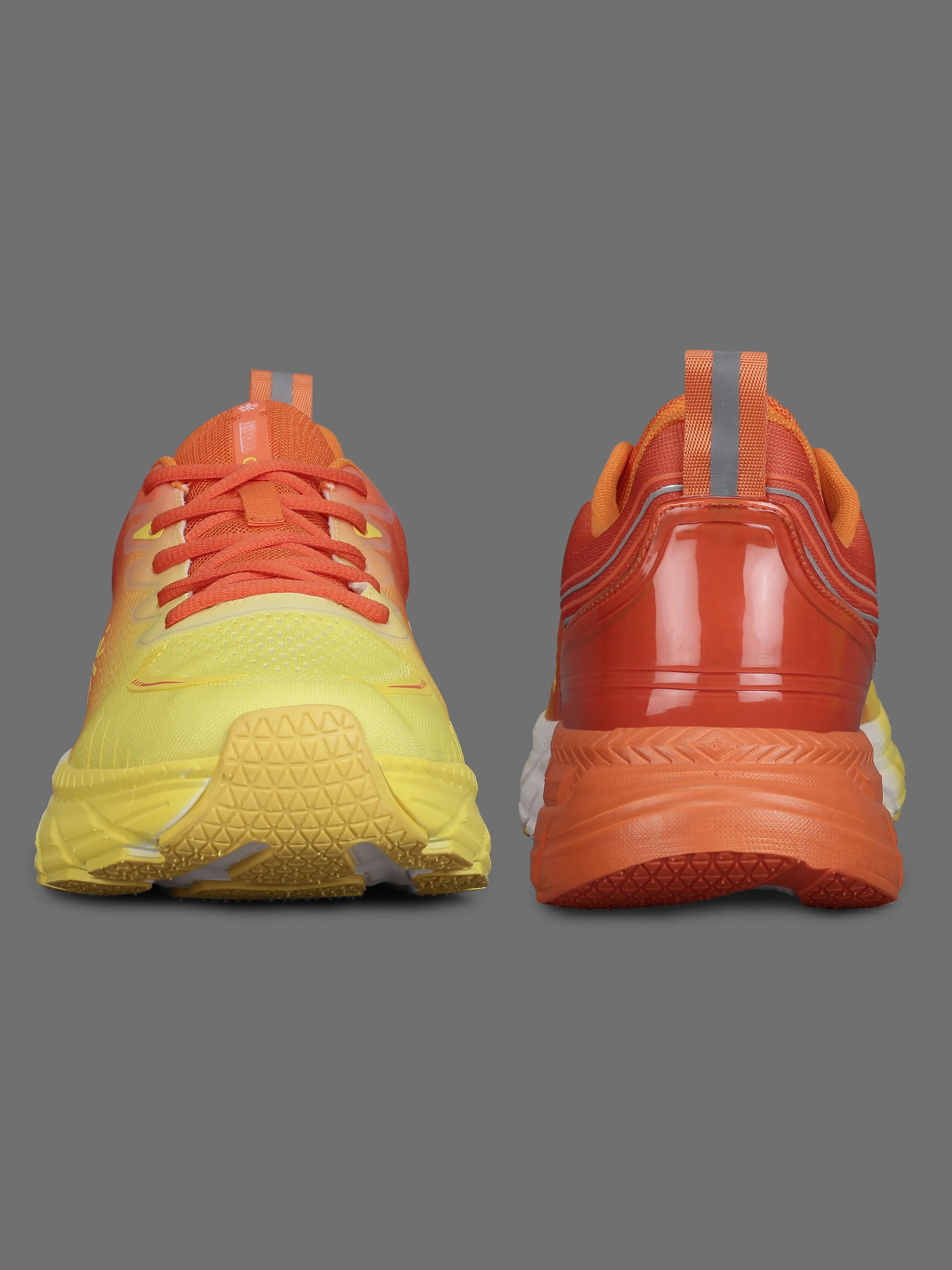 cult Men's Raptor Running Shoes - Lemon Yellow/Orange