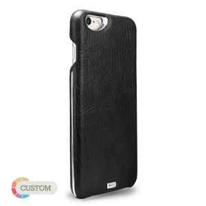 Customizable Grip Silver Argento - Unique iPhone 6/6s Leather Case