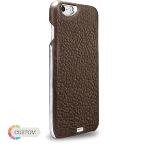 Customizable Grip Silver Montana - Unique iPhone 6 Plus/6s Plus leather case