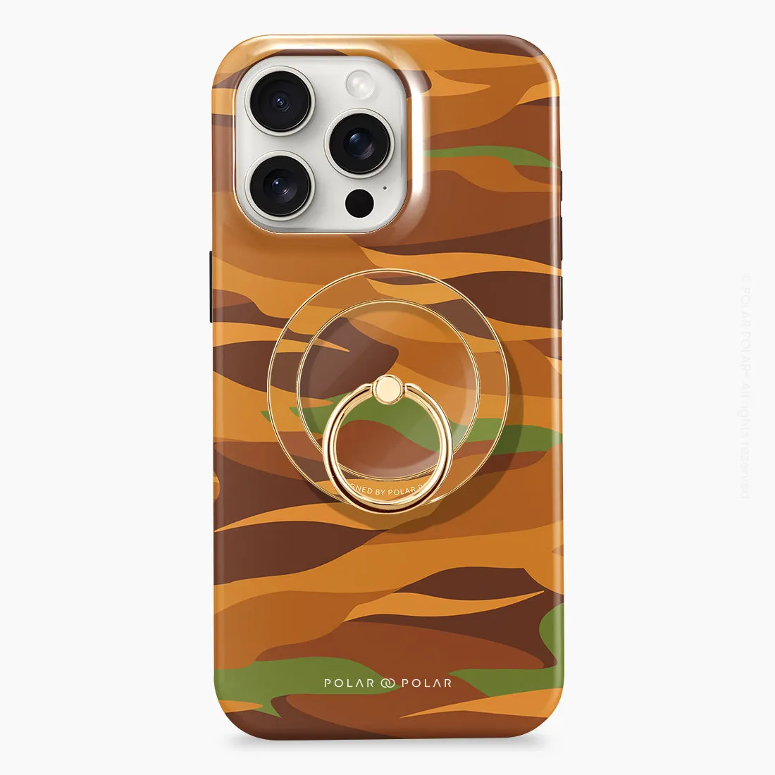 Desert Camo - Golden MagSafe Phone Grip and Ring Holder Stand