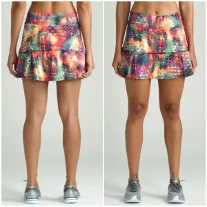 Dona Jo Jojo 2.0 Tennis Running Skort Skirt Casablanca Alambra Print Size 1