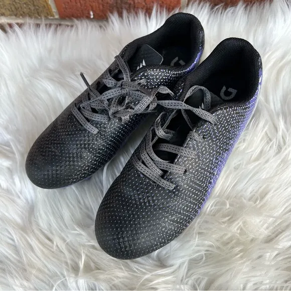 DSG Gray Purple and Silver Soccer Cleats