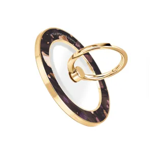 Eminence Terrazzo Gem - Golden MagSafe Phone Grip and Ring Holder Stand