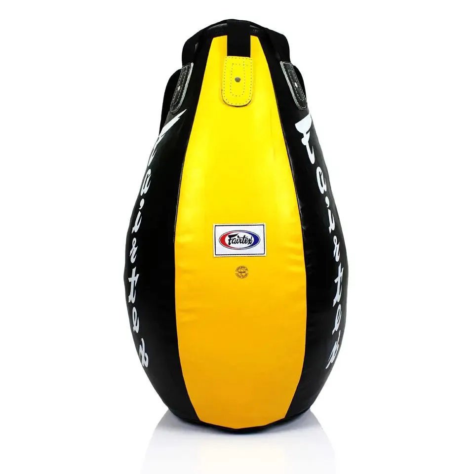 Fairtex Black-Yellow Super Teardrop Bag (FILLED)