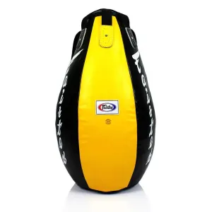Fairtex Black-Yellow Super Teardrop Bag (FILLED)