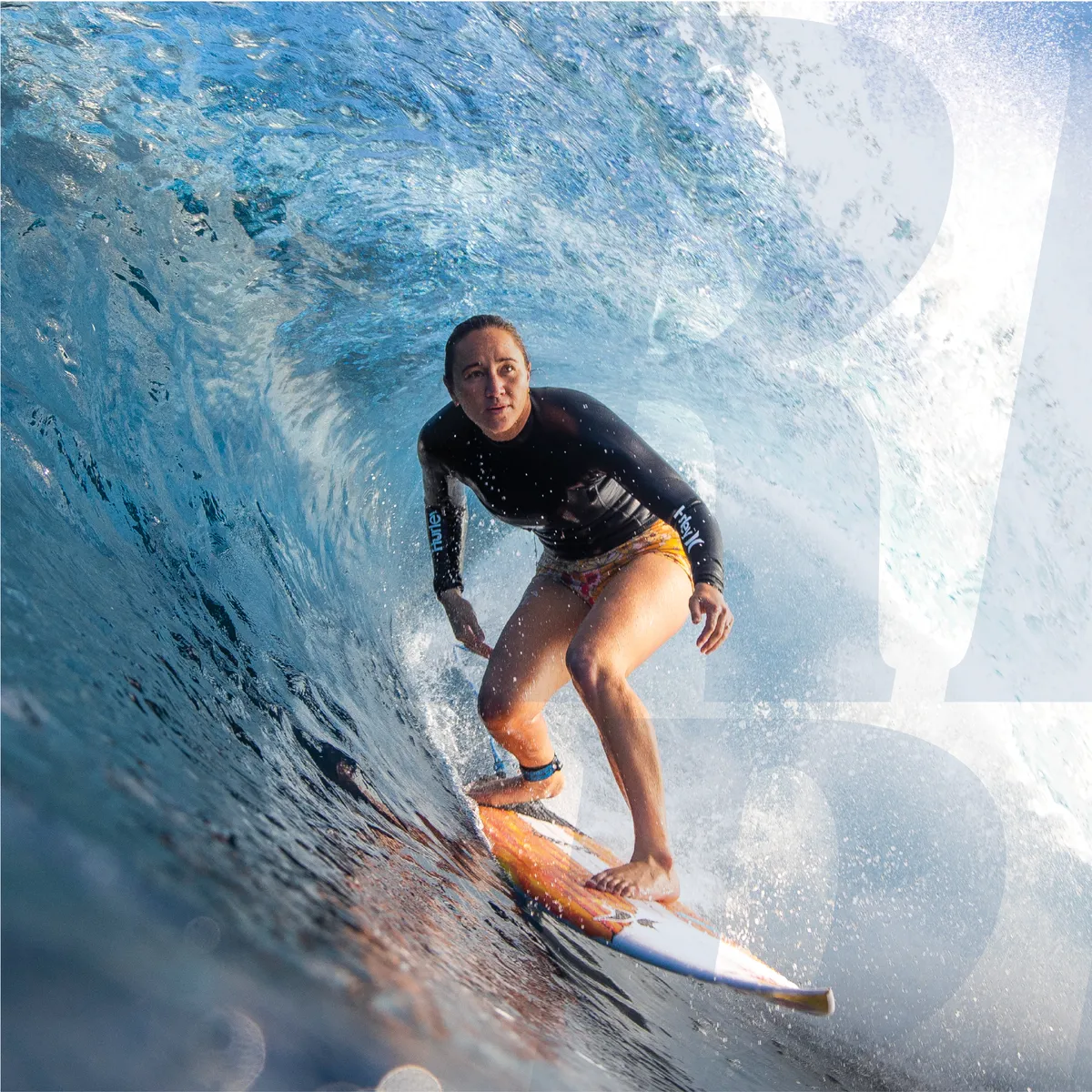 FCS CARISSA MOORE TAIL PAD - BLACK / BLUE