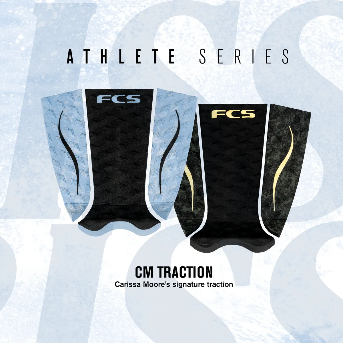 FCS CARISSA MOORE TAIL PAD - BLACK / BLUE