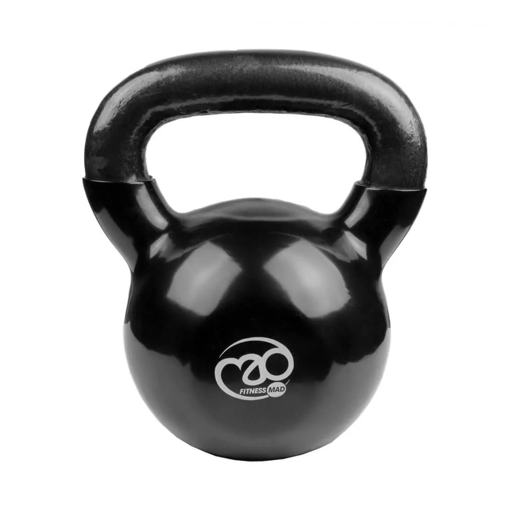 Fitness Mad 24kg Kettlebell Black