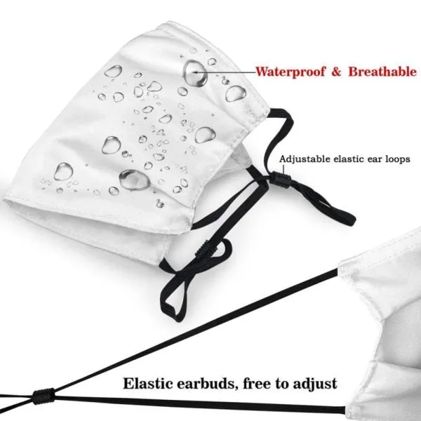 Football Face Mask Colts 3 Packs Washable Reusable Total With 6 Filters Breathable Sports Women Men Face Cover