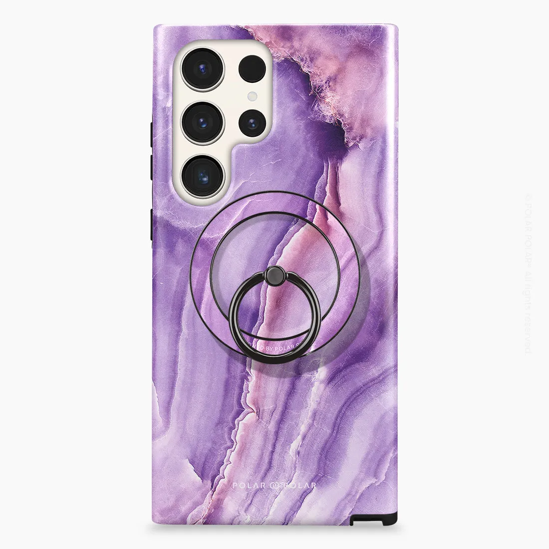 French Violet - Black MagSafe Phone Grip and Ring Holder Stand