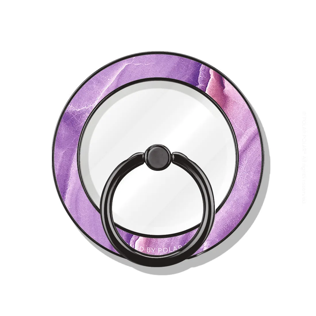 French Violet - Black MagSafe Phone Grip and Ring Holder Stand
