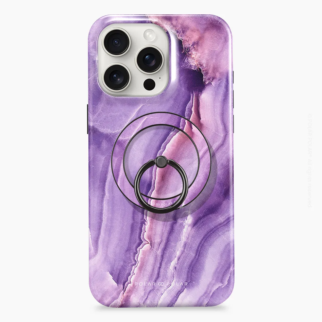 French Violet - Black MagSafe Phone Grip and Ring Holder Stand