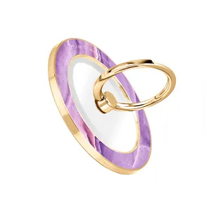 French Violet - Golden MagSafe Phone Grip and Ring Holder Stand