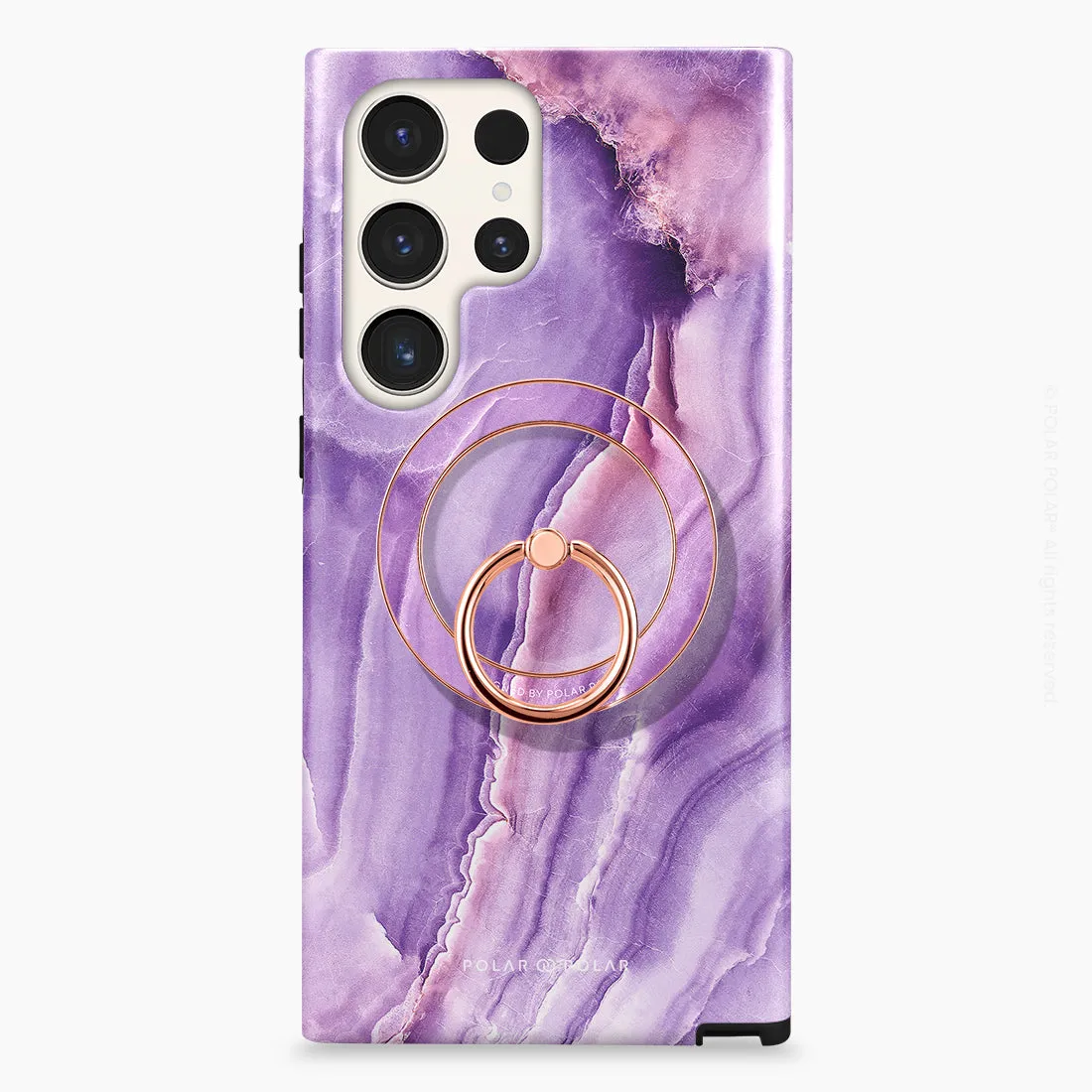 French Violet - Rose Gold MagSafe Phone Grip and Ring Holder Stand