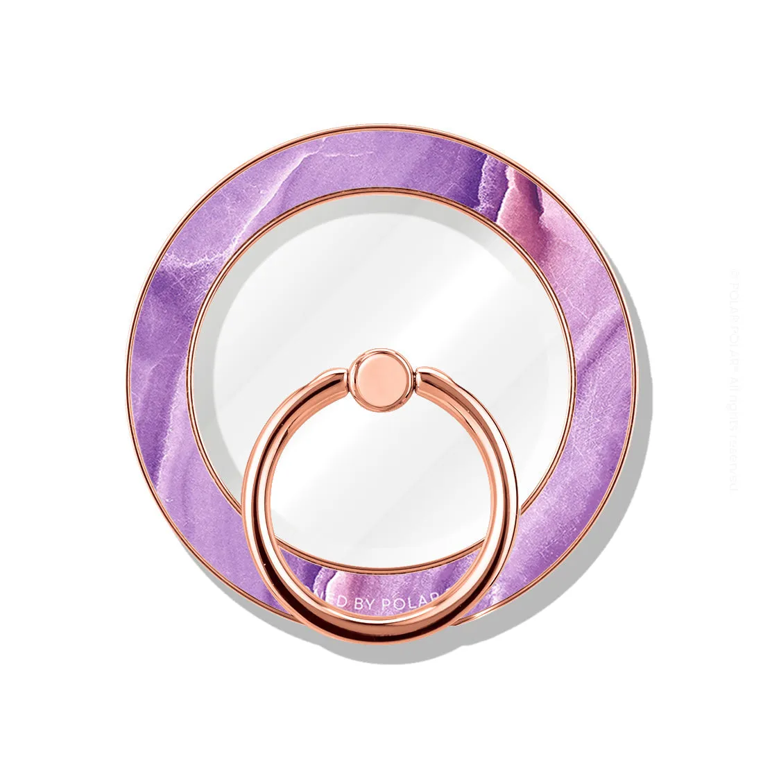 French Violet - Rose Gold MagSafe Phone Grip and Ring Holder Stand
