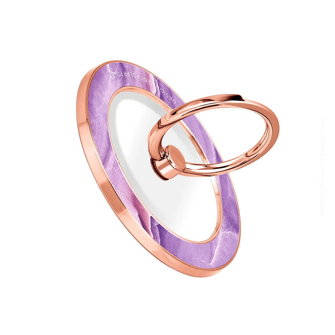 French Violet - Rose Gold MagSafe Phone Grip and Ring Holder Stand