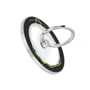 Fujisan Black Ice Cream - Silver MagSafe Phone Grip and Ring Holder Stand