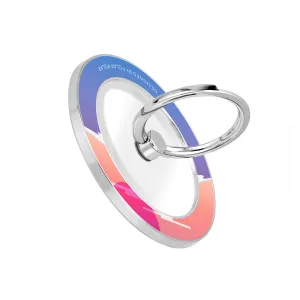 Fujisan Blue - Silver MagSafe Phone Grip and Ring Holder Stand