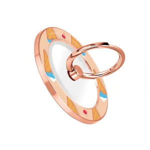 Fujisan Peach Ice Cream - Rose Gold MagSafe Phone Grip and Ring Holder Stand