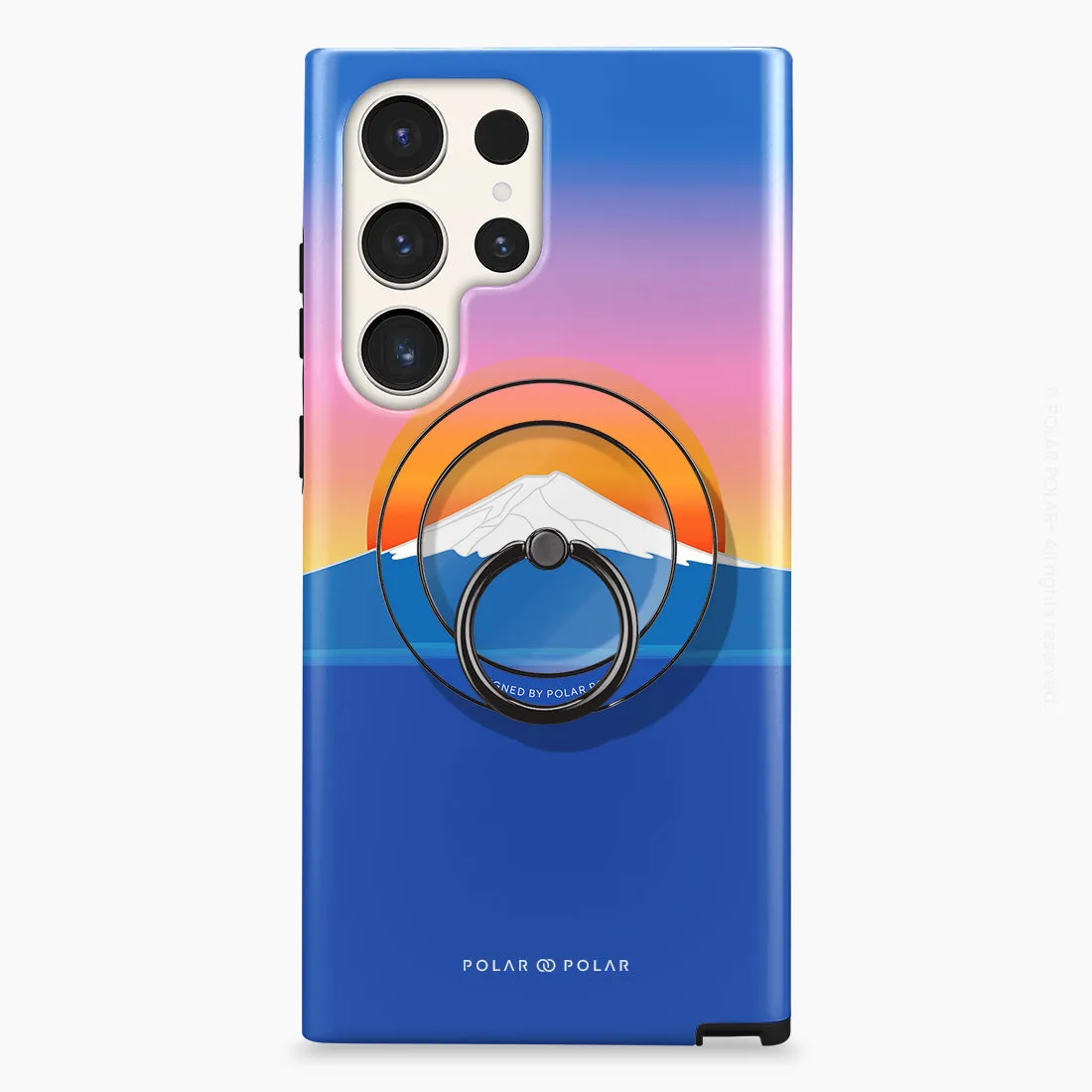 Fujisan Sunset - Black MagSafe Phone Grip and Ring Holder Stand