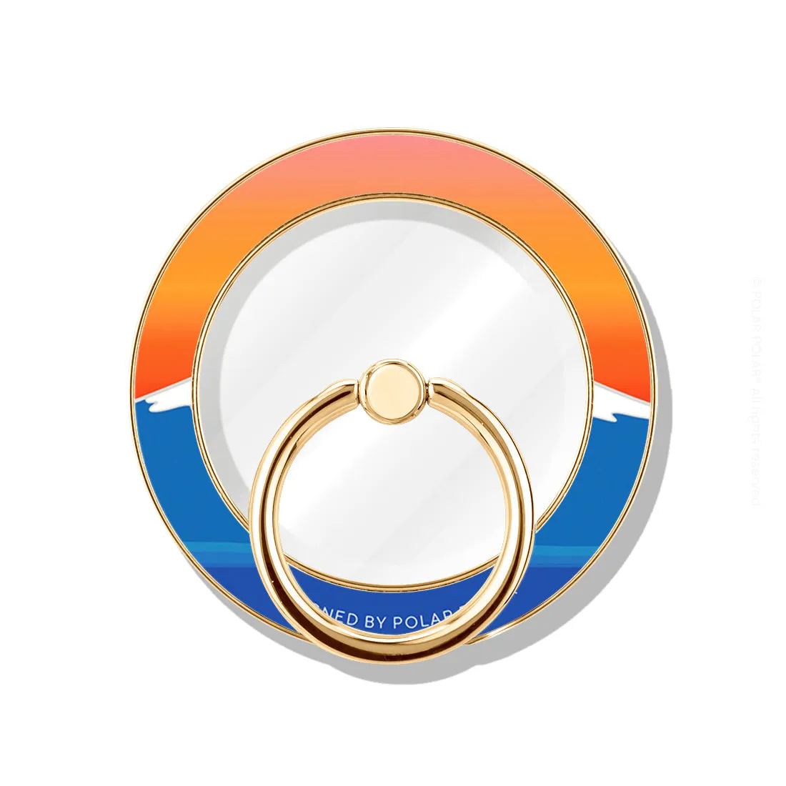 Fujisan Sunset - Golden MagSafe Phone Grip and Ring Holder Stand